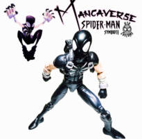 Mangaverse Spider-Man black suit (Marvel Legends) Custom Action Figure