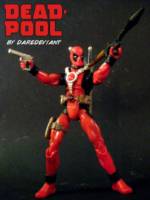 Deadpool (Marvel Universe) Custom Action Figure [Deadpool with gun and RPG-7]
