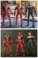 Deadpool (Marvel Universe) Custom Action Figure [Size comparison, before and after surgery]
