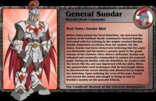 GENERAL SUNDAR honorable horde commander (Masters of the Universe) Custom Action Figure