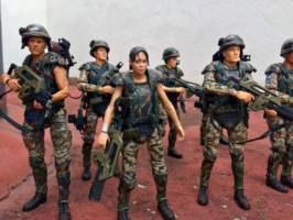 Chell as Colonial Marine (Aliens) Custom Action Figure [Colonial Marines]