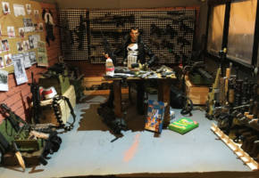 Punisher Armory/Hideout Diorama (Marvel Legends) Custom Diorama / Playset