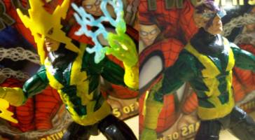Electro (Max Dillon) Classic and Modern (Marvel Legends) Custom Action Figure [Comparison]
