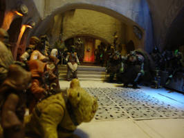 Jabba's Palace Diorama (Coffee Table) (Star Wars) Custom Diorama / Playset