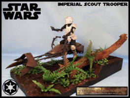 Imperial Scout Trooper (Star Wars) Custom Diorama / Playset