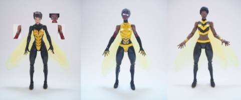 Bumblebee (Karen Beecher) (Teen Titans) Custom Action Figure [Bumblebee custom action figure before and after]