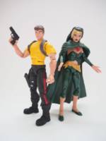 Rick Flag Jr. (DC Universe) Custom Action Figure [Rick Flag custom action figure with Enchantress]
