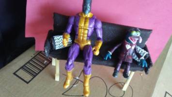 6" scale sofa with pillows (Marvel Legends) Custom Diorama / Playset