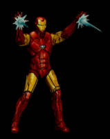 Iron Man (Comic Style) (Marvel Civil War) Custom Action Figure [Blast]
