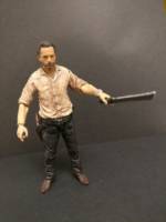 Rick Grimes (AMC Seasons 3-4) "Series 6 Rick w/ Tan Button-Down Shirt" Outfit UPGRADED (Walking Dead) Custom Action Figure