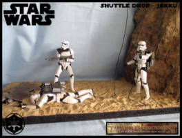 Shuttle Drop - Battle of Jakku (Star Wars) Custom Diorama / Playset