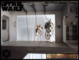Shuttle Drop - Battle of Jakku (Star Wars) Custom Diorama / Playset