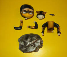 Scorpion - Handmade Chibi Plastic Action Figurine of Mortal Kombat (Mortal Kombat) Custom Action Figure [Scorbion Chibi Figure]