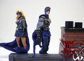 Gotham and Gotham Girl (DC Universe) Custom Action Figure