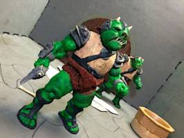 Klumm and Gart  ' Gamorrean guards ' (Star Wars) Custom Action Figure [Klumm]