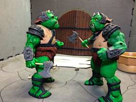 Klumm and Gart  ' Gamorrean guards ' (Star Wars) Custom Action Figure