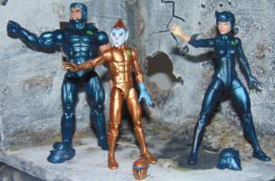 Silverhawks Copper Kid, SteelWill and SteelHeart (Marvel Legends) Custom Action Figure