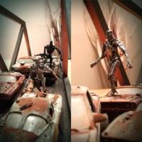Post Apocalyptic overpass diorama (Terminator) Custom Diorama / Playset