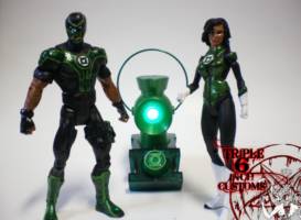 Green Lanterns Simon Baz and Jessica Cruz (DC Universe) Custom Action Figure