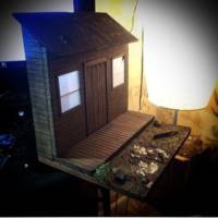 1/12 scale cabin in the woods (Friday the 13th) Custom Diorama / Playset