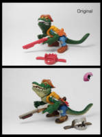 Leatherhead [Repaint] (Teenage Mutant Ninja Turtles) Custom Action Figure [Leatherhead Custom TMNT Monsterhjerne]