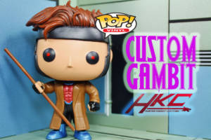 Funko Pop Gambit (Jim Lee style) (Funko Pop!) Custom Miniature / Figurine