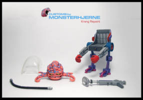 Krang repaint (Teenage Mutant Ninja Turtles) Custom Action Figure [Krang custom repaint Monsterhjerne]