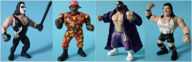 Sting (Wrestling) Custom Action Figure [Group Shot]
