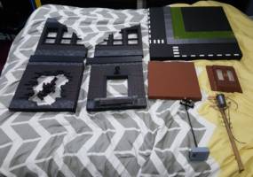 Street and Buildings (1/12 Scale) (Marvel Legends) Custom Diorama / Playset