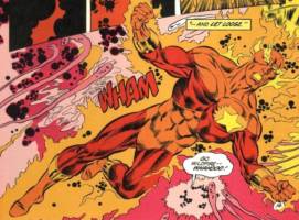 WILDFIRE Legion of Super-Heroes Pre-Crisis version (DC Universe) Custom Action Figure