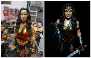 dawn of Justice movie trinity (superman, batman, wonder woman) (Batman - Movie Style) Custom Action Figure