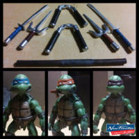 Teenage Mutant Ninja Turtles (Mirage Studios) (Teenage Mutant Ninja Turtles) Custom Action Figure [Turtle Power!]