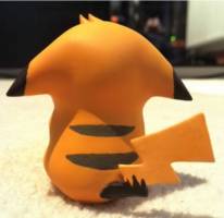 Pikachu with Lollipop (Pokemon) Custom Miniature / Figurine [Back view]