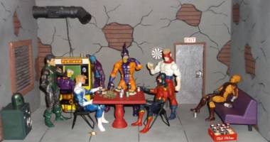Masters of evil hangout (Marvel Legends) Custom Diorama / Playset