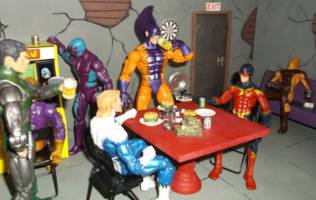 Masters of evil hangout (Marvel Legends) Custom Diorama / Playset