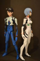 Shinji Ikari - Figma scale (Anime) Custom Action Figure [With Rei Ayanami Figma]