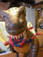 Atlantis Giant T-Rex from Aurora's Prehistoric Scenes (Independent Comics) Custom Action Figure [T-Rex vs Spider-Man]
