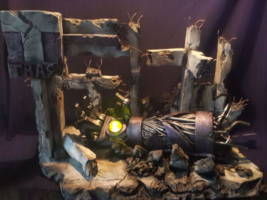 Trask fall (Marvel) Custom Diorama / Playset