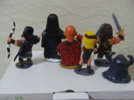 Darkage Warriors and Wizards Fantasy Figurine Set (Conan) Custom Miniature / Figurine [The Backs]