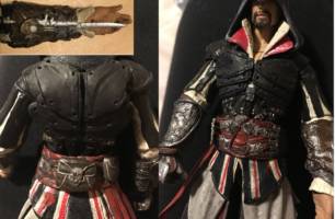 Ezio Auditore Da Firenze: The Armour of Altair (Assassin's Creed) Custom Action Figure [Some sculpting didn't take many pics]