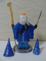 Blue Wizard Of The Far East (figurine)no.2 (Lord of the Rings) Custom Miniature / Figurine [Pallando,Back]