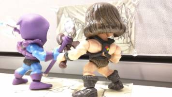 Wun-Dar Loyal Subjects Custom (Masters of the Universe) Custom Action Figure [Wun-Dar Back detail / Action Shot]
