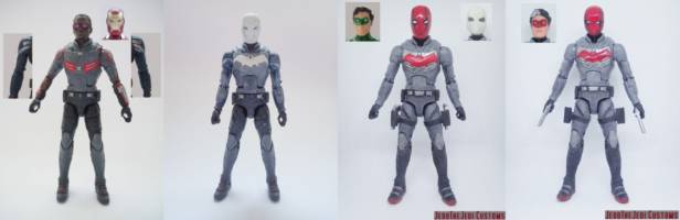 Red Hood (Batman) Custom Action Figure [Red Hood custom action figure before and after]