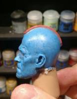 Yondu Head (Marvel) Custom Action Figure [Vein Detail]
