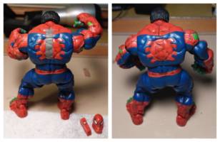Spider-Hulk (Marvel) Custom Action Figure [apoxie & paint]