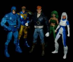 Guy Gardner 90s costume (DC Universe) Custom Diorama / Playset