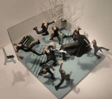 Neo vs Agents Smith diorama (Matrix) Custom Diorama / Playset