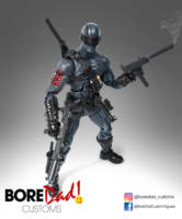 Snake Eyes (gray Suit) (G.I. Joe) Custom Action Figure