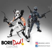 Snake Eyes (gray Suit) (G.I. Joe) Custom Action Figure