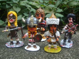 The Cimmerian Barbarian Cuties Figurine Set D,The Young and The Painted(Cutie style,Figurne Set) (Conan) Custom Miniature / Figurine